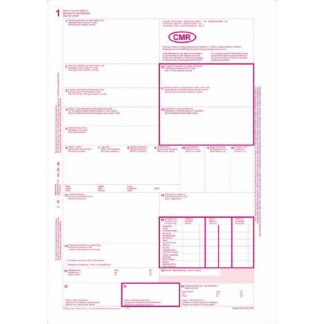 Druk MiP Międzynarodowy List Przewozowy A4/80 - 2