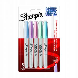 Markery permanentne Sharpie Fine, 5 kolorów Pastel