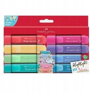 Zakreślacze Faber-Castell 1546 pastelowe, 8 kolorów