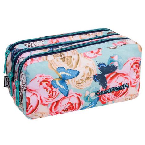 Piórnik saszetka Coolpack 3 zamki, Butterflies