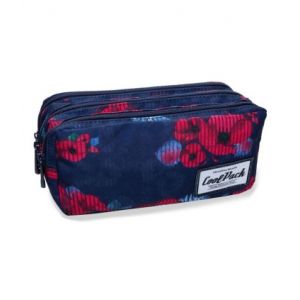Piórnik saszetka Coolpack 3 zamki, Red Poppy