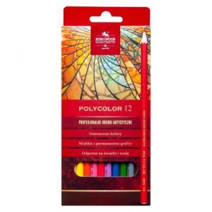 Kredki ołówkowe Koh-i-Noor Polycolor, 12 kolorów