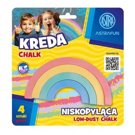 Kreda Astra Kształty Tęcza, 5 kolorów
