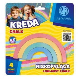Kreda Astra Kształty Tęcza, 5 kolorów
