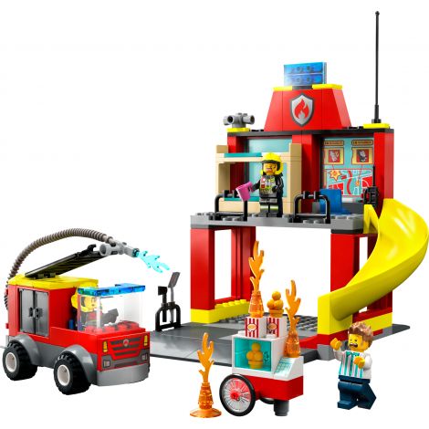 LEGO City 60375 Remiza strażacka i wóz strażacki - 2
