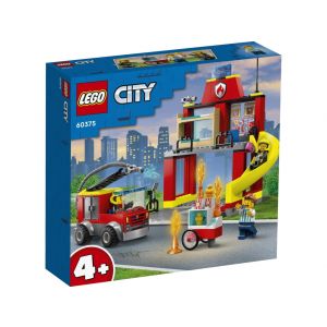 LEGO City 60375 Remiza strażacka i wóz strażacki