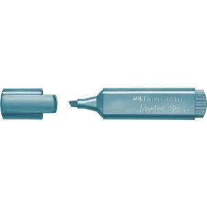 Zakreślacz Faber-Castell 1546 metaliczny, niebieski