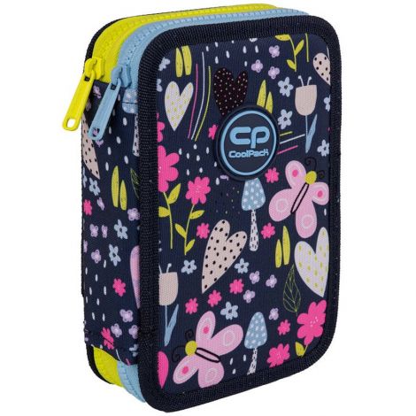 Piórnik składany Coolpack Jumper 2k, Garden z wyposażeniem