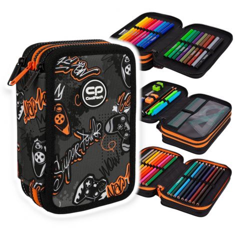Piórnik składany Coolpack Jumper 3k, Gamer z wyposażeniem - 2