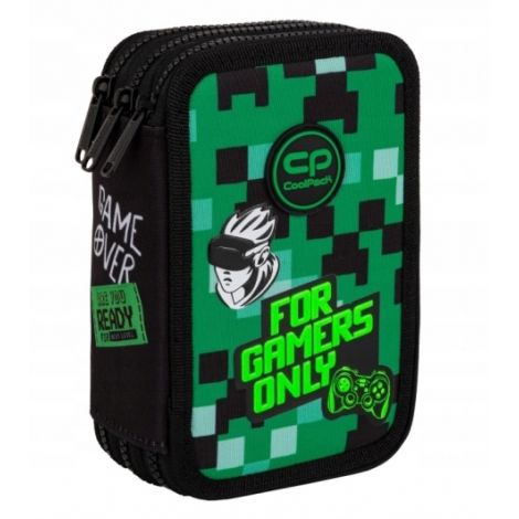 Piórnik składany Coolpack Jumper 3k, Gamer Zone z wyposażeniem