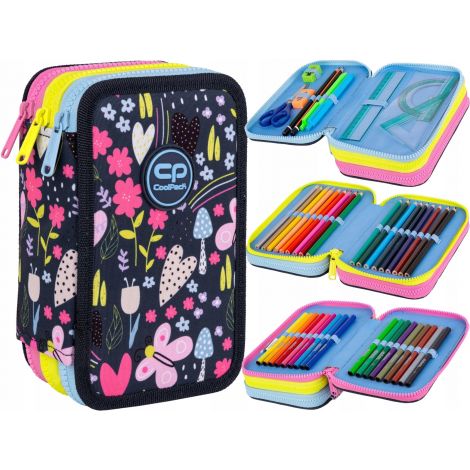 Piórnik składany Coolpack Jumper 3k, In the Garden z wyposażeniem - 2