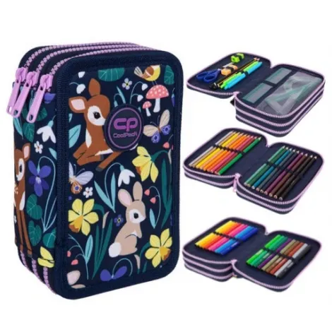 Piórnik składany Coolpack Jumper 3k, Oh My Deer z wyposażeniem - 2