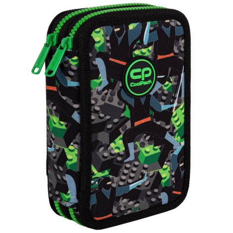 Piórnik składany Coolpack Jumper 2k, Kids from the Block z wyposażeniem