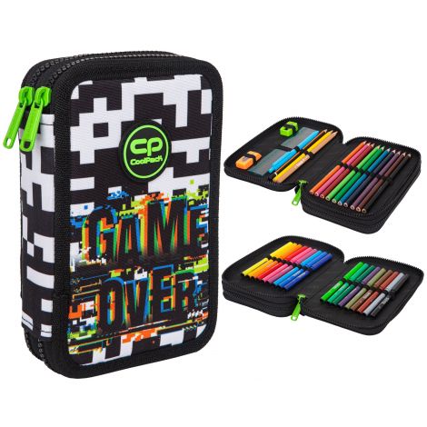 Piórnik składany Coolpack Jumper 2k, Game Over z wyposażeniem - 2