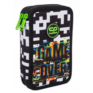 Piórnik składany Coolpack Jumper 2k, Game Over z wyposażeniem