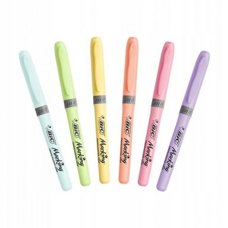 Zakreślacz Bic Pastel 1.6mm-3.3mm, Żółty - 3