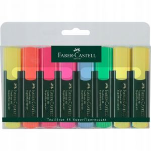 Zakreślacze Faber-Castell 48, 8 kolorów