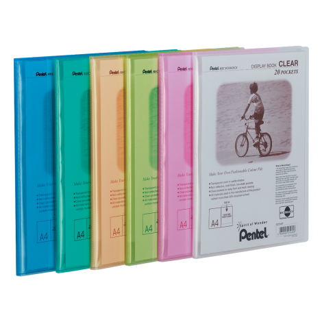 Album ofertowy Pentel Clear A4/20 koszulek, Bezbarwny