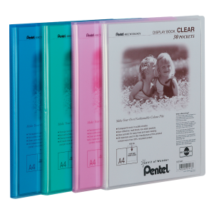Album ofertowy Pentel Clear A4/30 koszulek, Niebieski