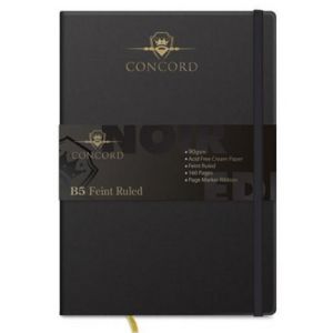 Zeszyt Pukka Pad Concord A5/80/90g linia, czarny