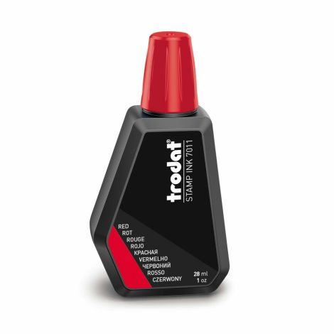 Tusz do stempli Trodat wodny 28ml, Czerwony
