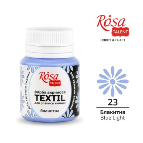 Farba do tkanin Koh-i-Noor Rosa 20ml Niebieski j./Blue Light
