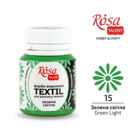 Farba do tkanin Koh-i-Noor Rosa 20ml Zielony/Green Light