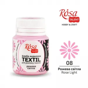Farba do tkanin Koh-i-Noor Rosa 20ml Różowy j./Rose Light