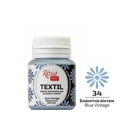 Farba do tkanin Koh-i-Noor Rosa 20ml Niebieski/Blue Vintage