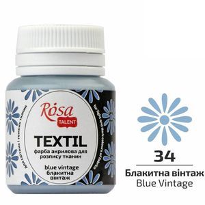 Farba do tkanin Koh-i-Noor Rosa 20ml Niebieski/Blue Vintage