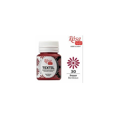 Farba do tkanin Koh-i-Noor Rosa 20ml Bordowy/Bordeaux