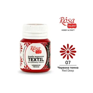 Farba do tkanin Koh-i-Noor Rosa 20ml Czerwony/Red Deep