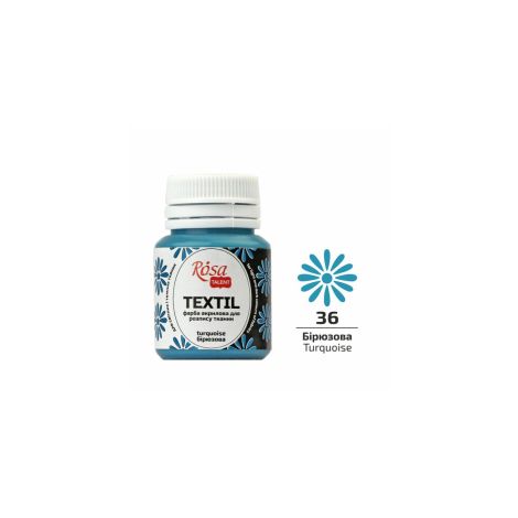 Farba do tkanin Koh-i-Noor Rosa 20ml Turkusowy/Turquoise