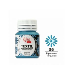Farba do tkanin Koh-i-Noor Rosa 20ml Turkusowy/Turquoise