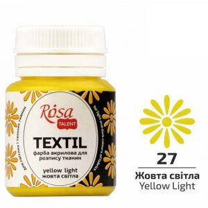 Farba do tkanin Koh-i-Noor Rosa 20ml Żółty j./Yellow Light