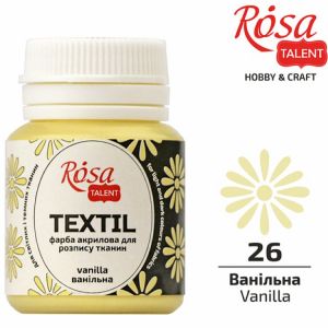 Farba do tkanin Koh-i-Noor Rosa 20ml Żółty waniliowy/Vanilla