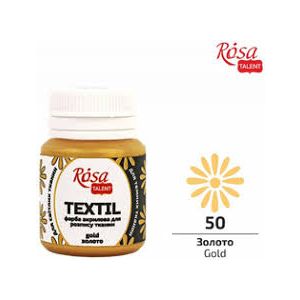 Farba do tkanin Koh-i-Noor Rosa 20ml Złoty/Gold