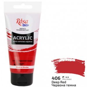 Farba akrylowa Koh-i-Noor Rosa 75ml Czerwona/Deep red