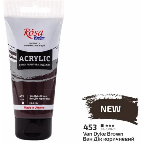 Farba akrylowa Koh-i-Noor Rosa 75ml Brązowa/Van dyke brown @@@