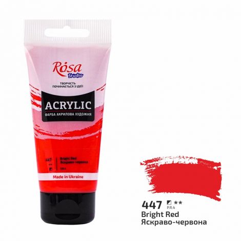 Farba akrylowa Koh-i-Noor Rosa 75ml Czerwona/Bright red