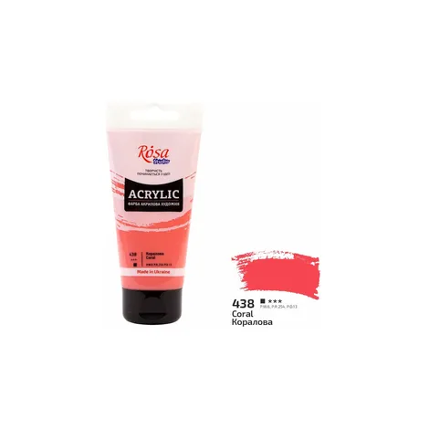 Farba akrylowa Koh-i-Noor Rosa 75ml Różowa/Coral