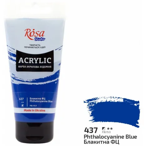 Farba akrylowa Koh-i-Noor Rosa 75ml Niebieska/Phthalocyanine blue