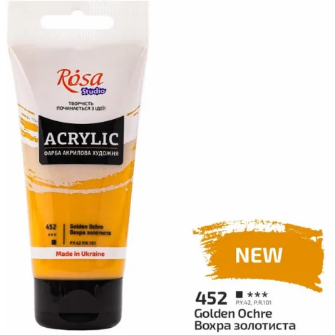 Farba akrylowa Koh-i-Noor Rosa 75ml Brązowa/Golden ochre