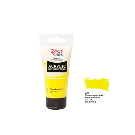 Farba akrylowa Koh-i-Noor Rosa 75ml Żółty/Lemon yellow