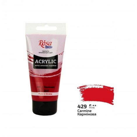 Farba akrylowa Koh-i-Noor Rosa 75ml Czerwona/Carmine