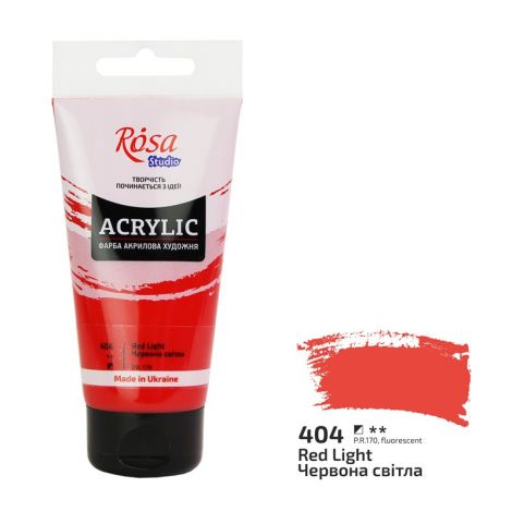 Farba akrylowa Koh-i-Noor Rosa 75ml Czerwona/Red light