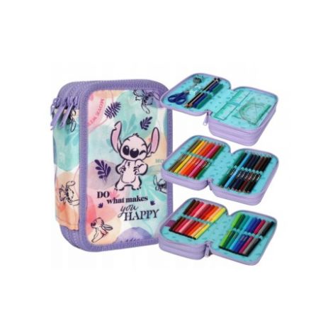 Piórnik składany Coolpack Jumper 3k, Disney Stitch Fashion z wyposażeniem - 2
