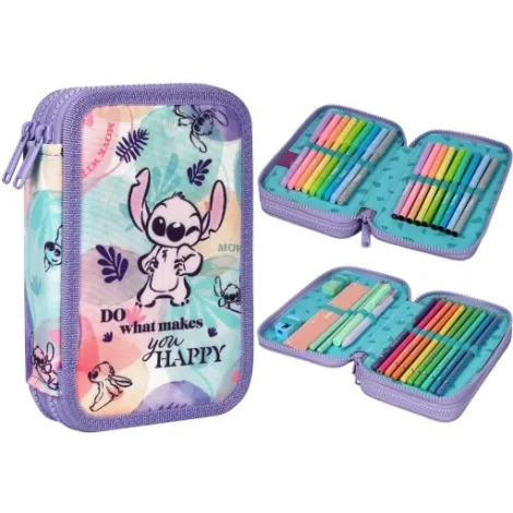 Piórnik składany Coolpack Jumper 2k, Disney Stitch Fashion z wyposażeniem - 2