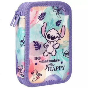 Piórnik składany Coolpack Jumper 2k, Disney Stitch Fashion z wyposażeniem