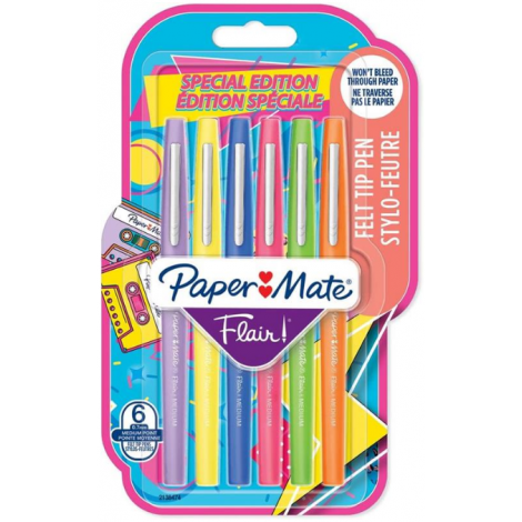 Pisaki PaperMate Flair Retro, 6kol